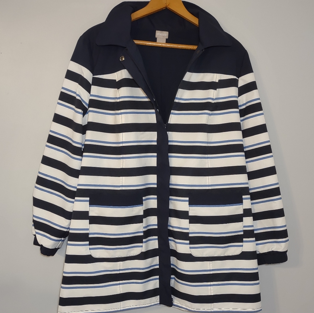 Chico's Women's 2 Jacket Rain Coat US Sz 12/14